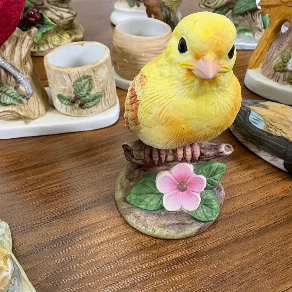 Vintage Porcelain Birds Lefton. Canary by Andrea Luvkin Songbirds‎ & more Qty 11